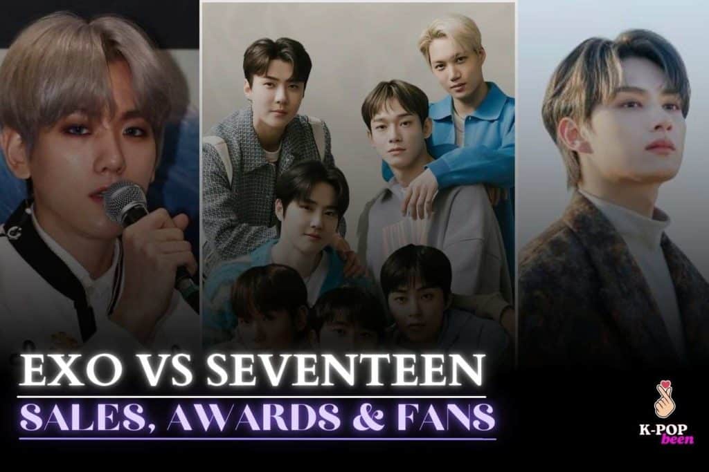 EXO vs SEVENTEEN awards sales and fans