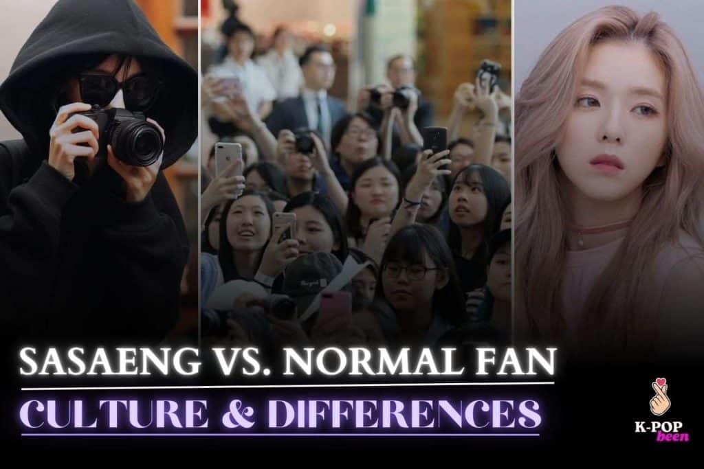 K-pop Sasaeng vs. Normal Fan Behavior