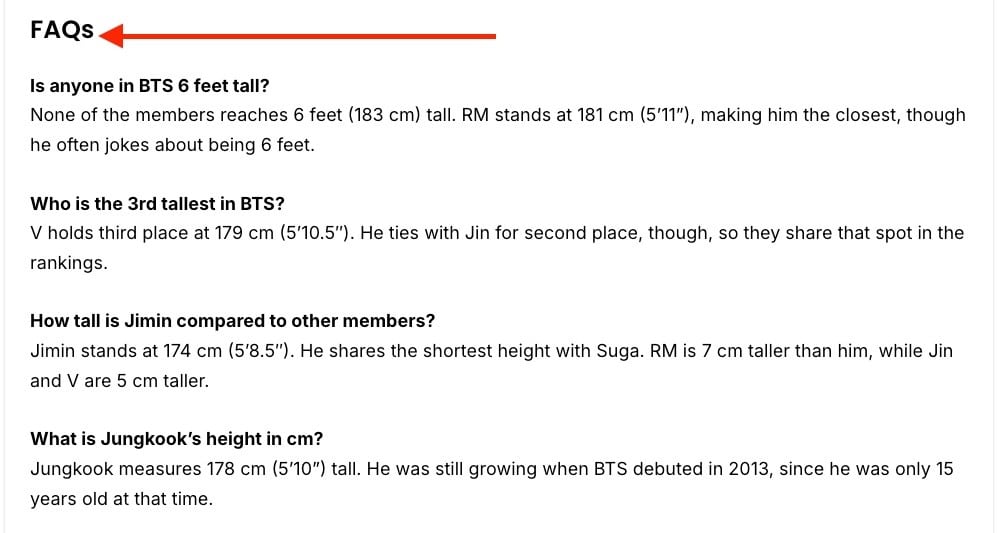 FAQs Section