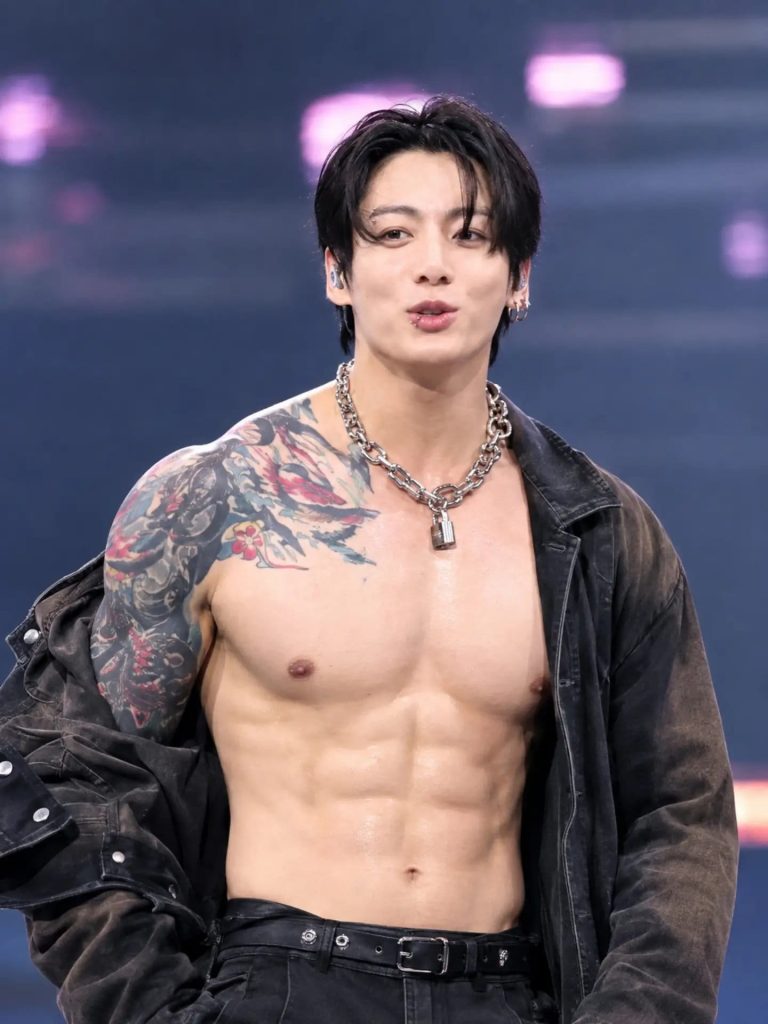 Jungkook shirtless